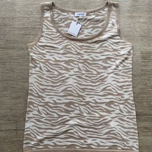 Calvin Klein Animal Print Sleeveless T-Shirt